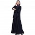 Embroidered Shrug abaya- Navy Blue Embroidered Shrug abaya- Navy Blue